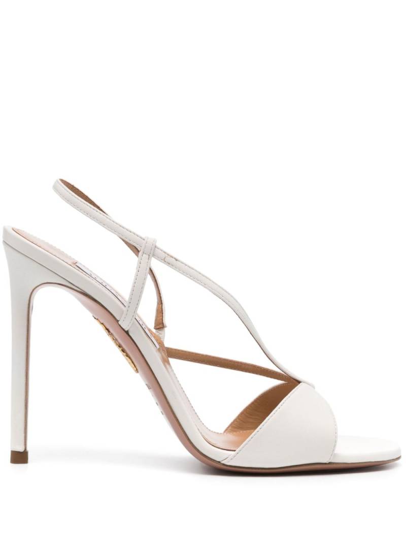 Aquazzura 115mm leather sandals - White von Aquazzura