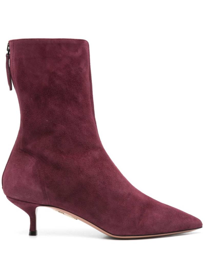 Aquazzura 60mm side ankle boots - Purple von Aquazzura