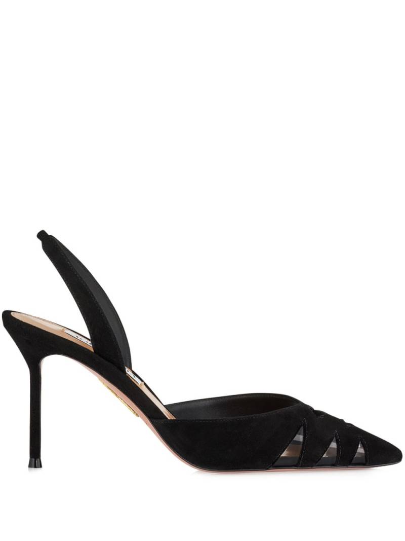 Aquazzura 85mm Peek pumps - Black von Aquazzura