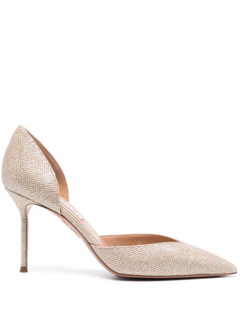 Aquazzura 85mm Uptown pumps - Gold von Aquazzura