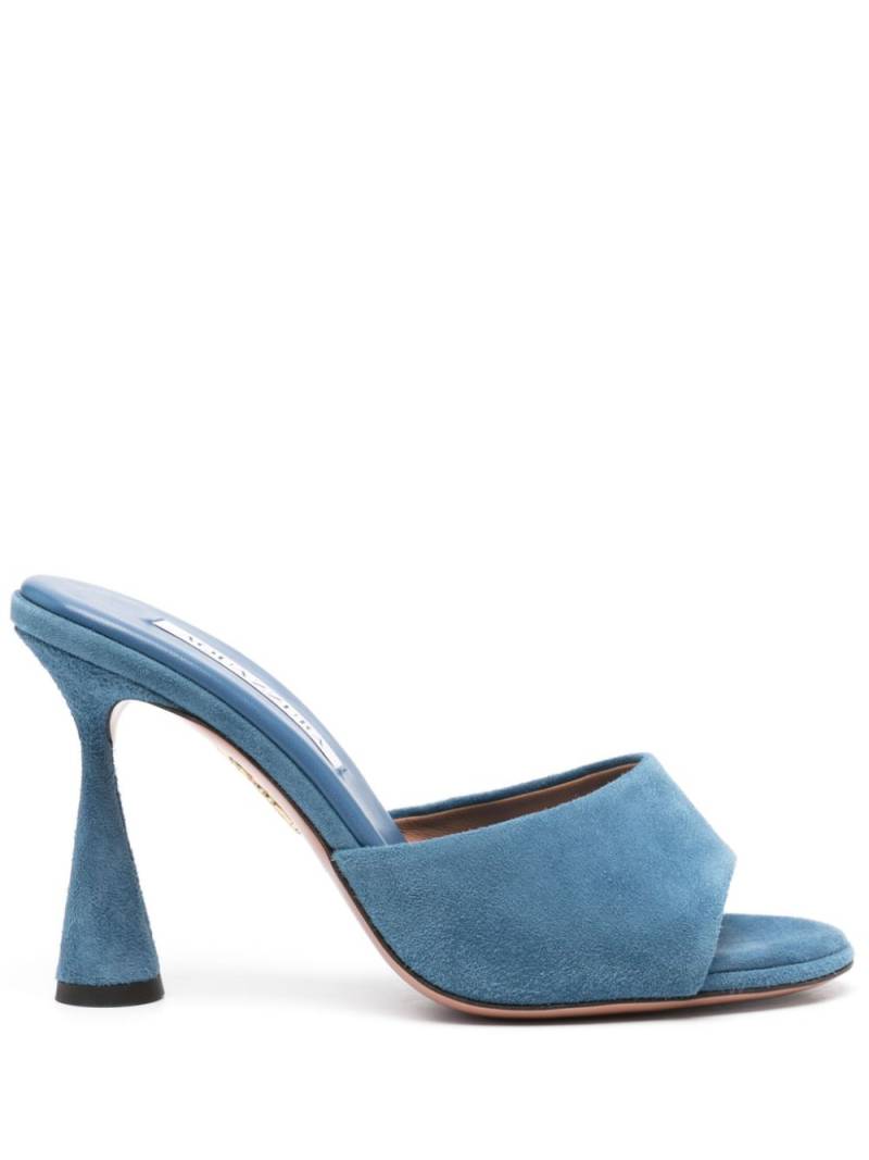 Aquazzura 95mm Max mules - Blue von Aquazzura