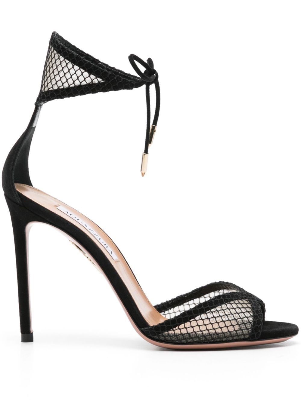 Aquazzura 95mm mesh-panelling sandals - Black von Aquazzura