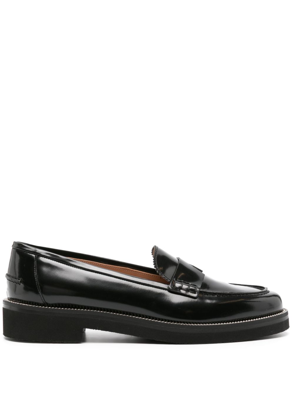 Aquazzura Aqua leather loafers - Black von Aquazzura