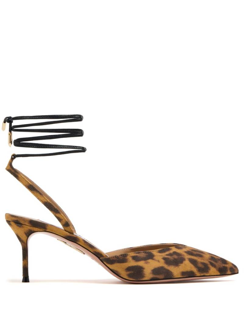 Aquazzura Beyond 65mm leather pumps - Brown von Aquazzura