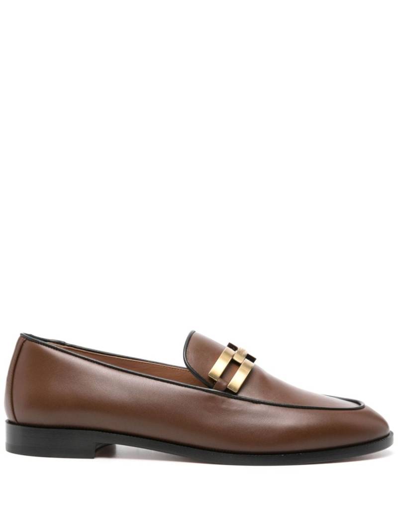 Aquazzura Brandi leather loafers - Brown von Aquazzura