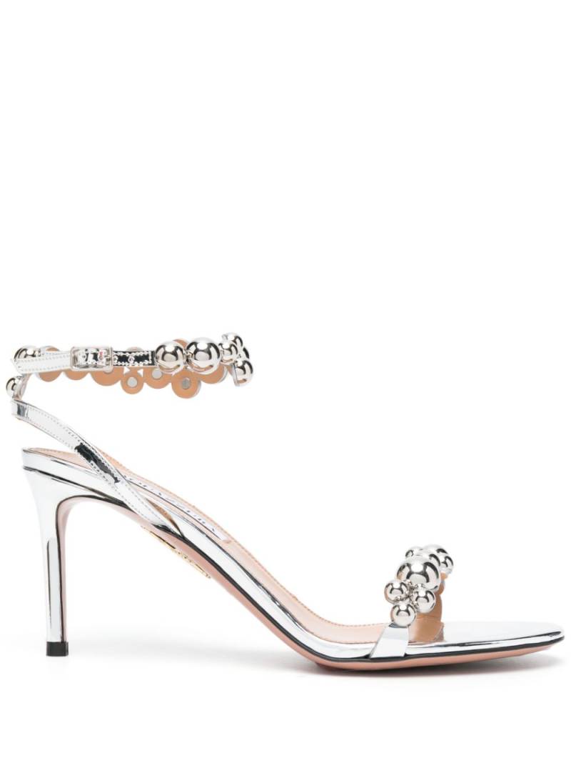 Aquazzura Bubbles 80mm open-toe sandals - Metallic von Aquazzura