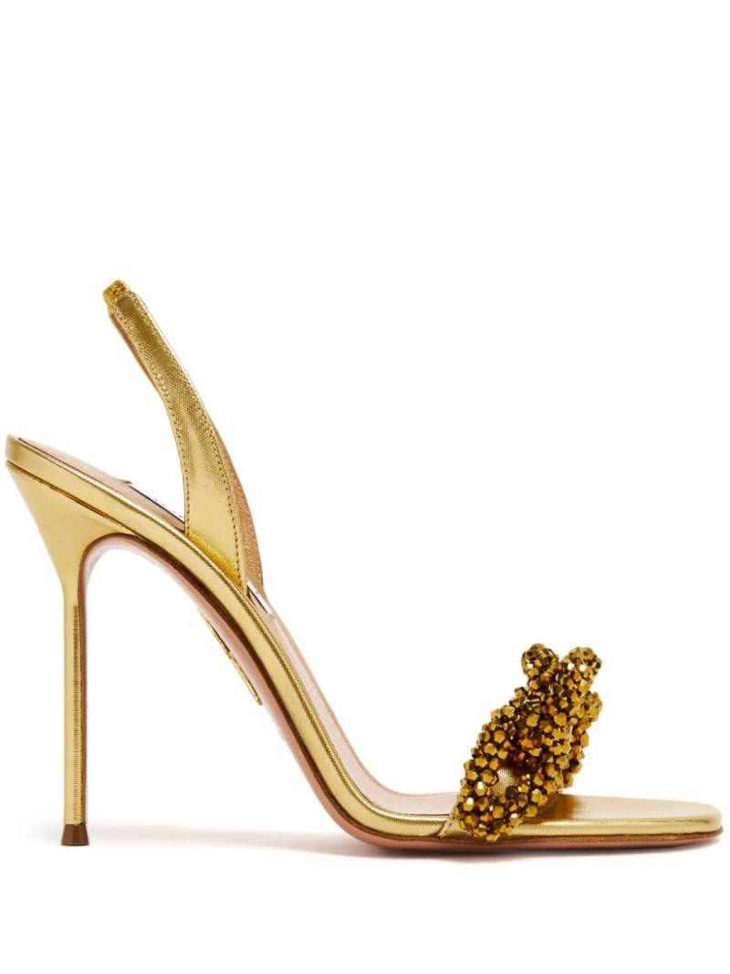 Aquazzura Chain of Love 105mm sandals - Gold von Aquazzura