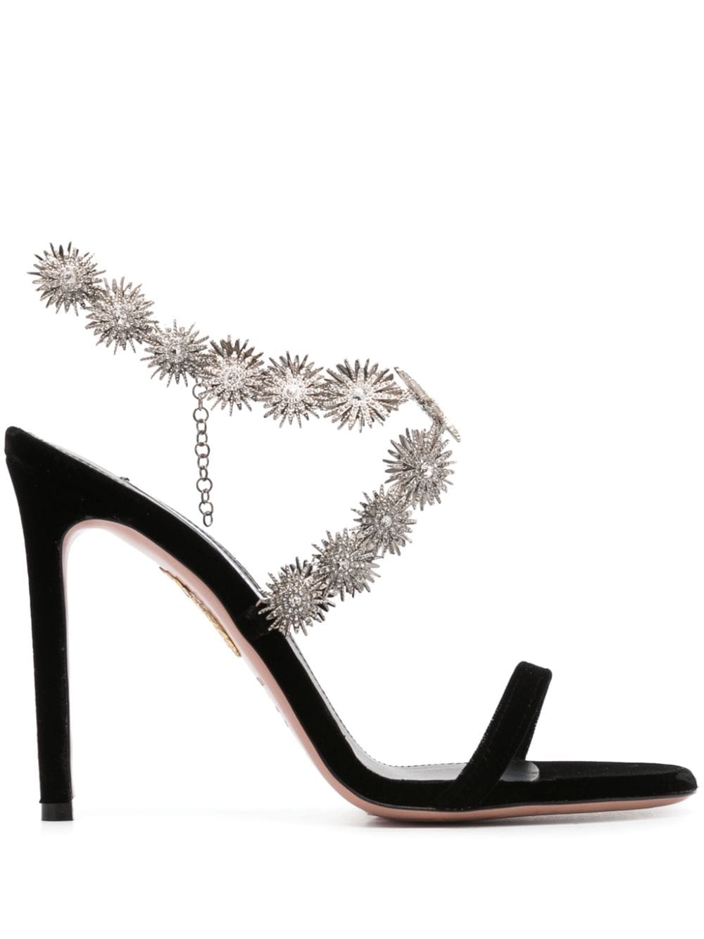 Aquazzura Comet 110mm crystal-embellished sandals - Black von Aquazzura