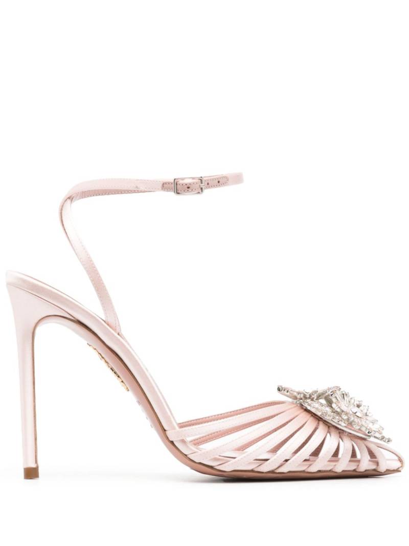 Aquazzura Crystal Margarita 105mm pumps - Pink von Aquazzura