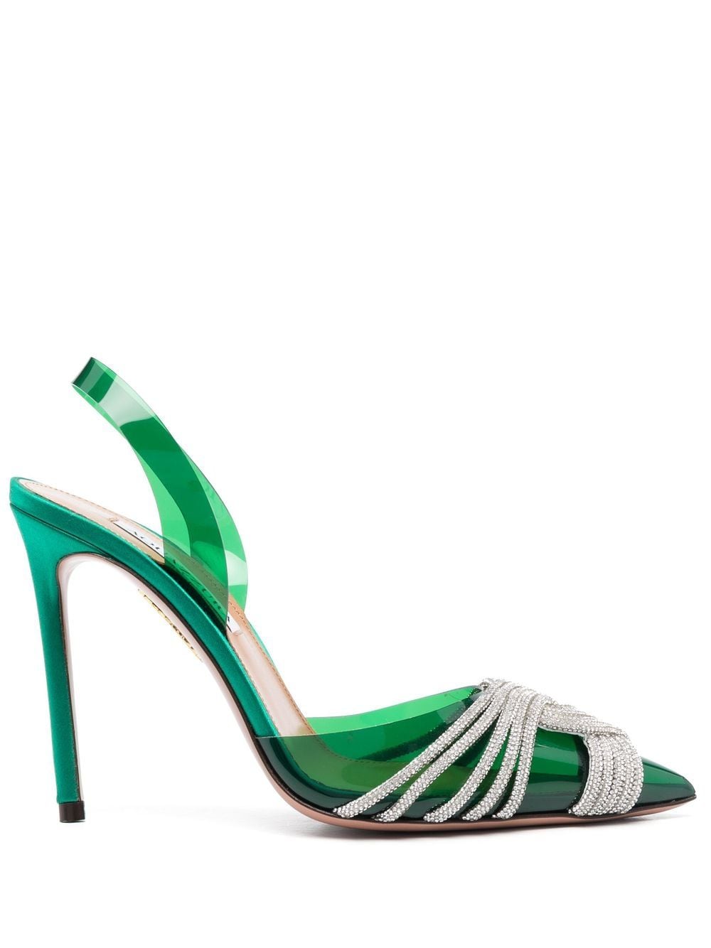 Aquazzura Gatsby 105mm slingback pumps - Green von Aquazzura