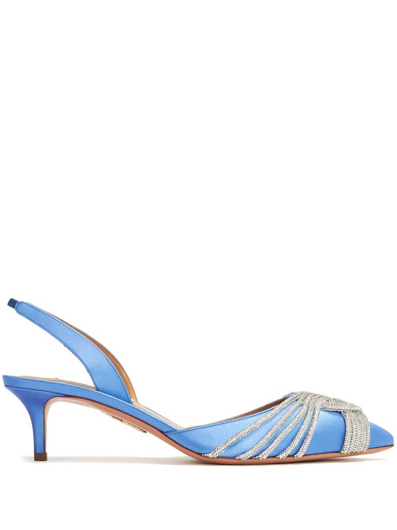 Aquazzura Gatsby 50mm slingback pumps - Blue von Aquazzura