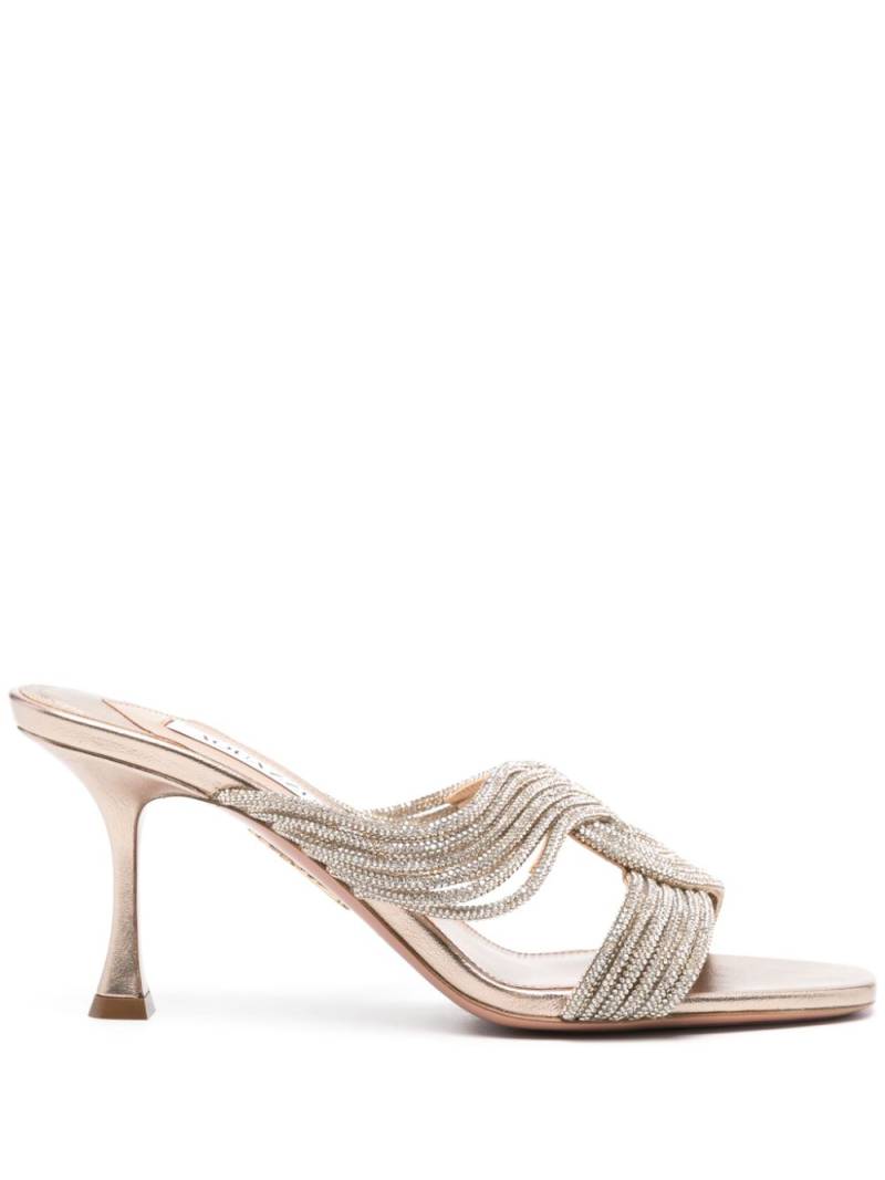 Aquazzura Gatsby 75mm mules - Gold von Aquazzura