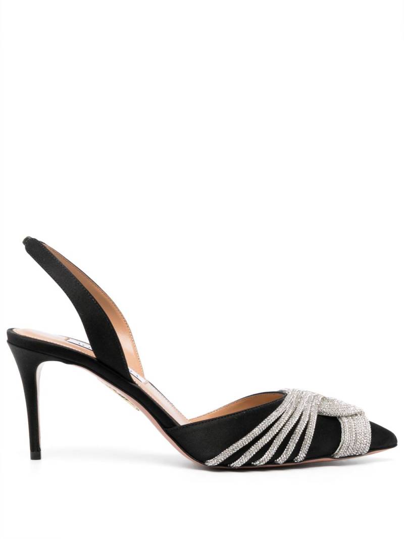 Aquazzura Gatsby 75mm slingback pumps - Black von Aquazzura