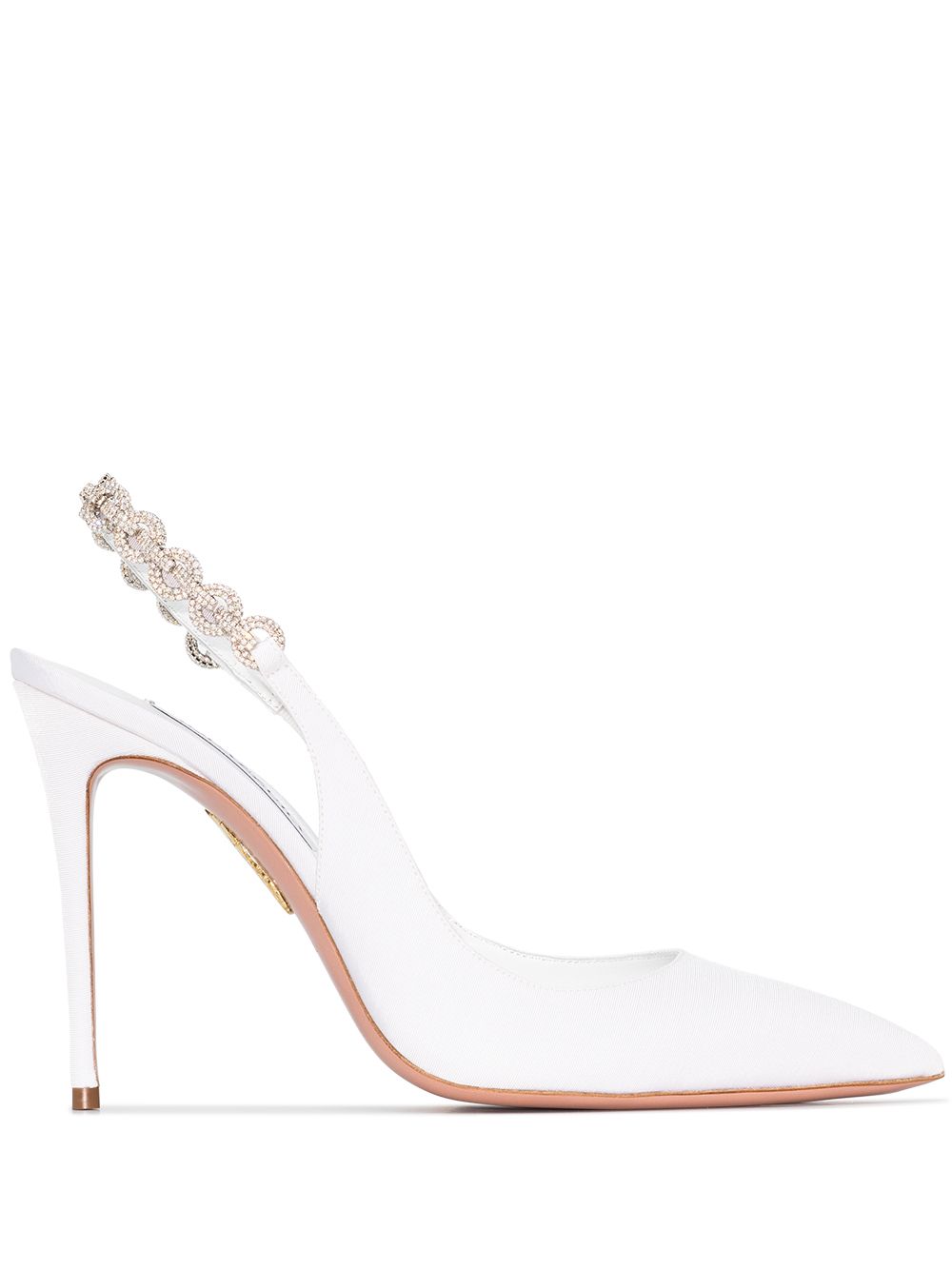 Aquazzura Love Link slingback pumps - White von Aquazzura