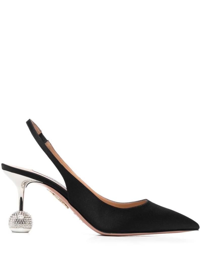 Aquazzura Nights 80mm slingback pumps - Black von Aquazzura