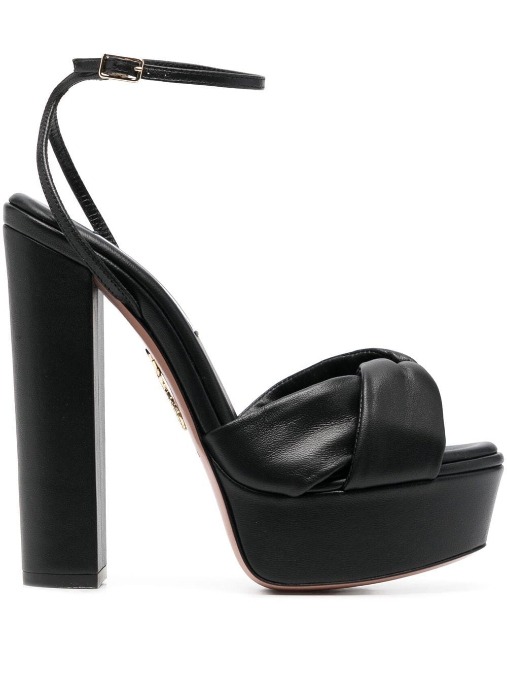 Aquazzura Olie leather platform sandals - Black von Aquazzura