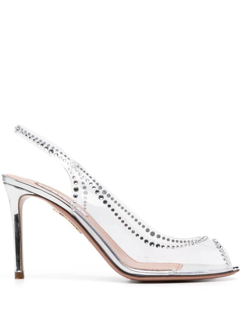 Aquazzura Ray of Light 90mm slingback pumps - Silver von Aquazzura