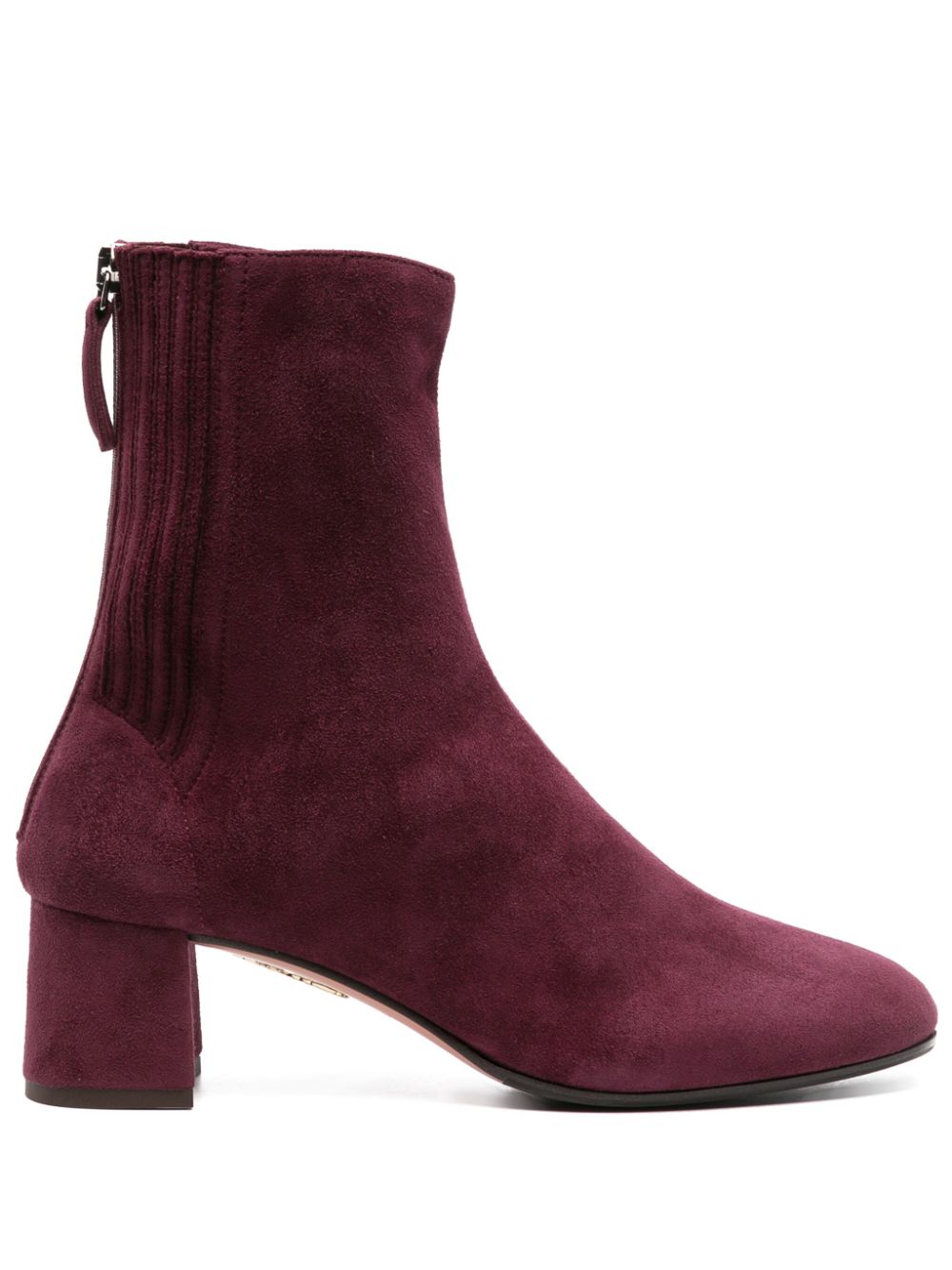 Aquazzura Saint Honore 50mm suede boots - Purple von Aquazzura