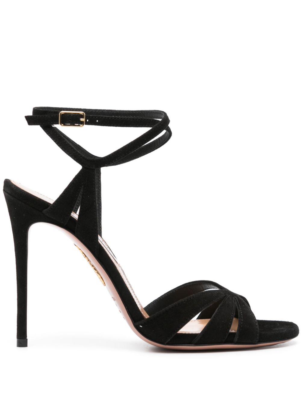 Aquazzura Siren 105mm suede sandals - Black von Aquazzura