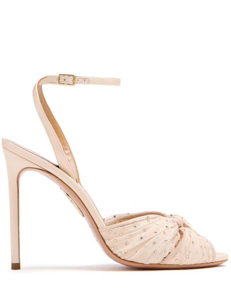 Aquazzura 105mm Slow Kisses sandals - Neutrals von Aquazzura