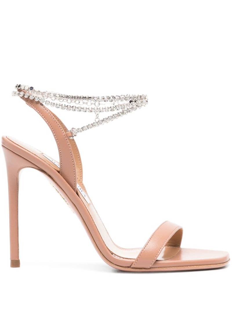 Aquazzura So Nap 105mm leather sandals - Pink von Aquazzura