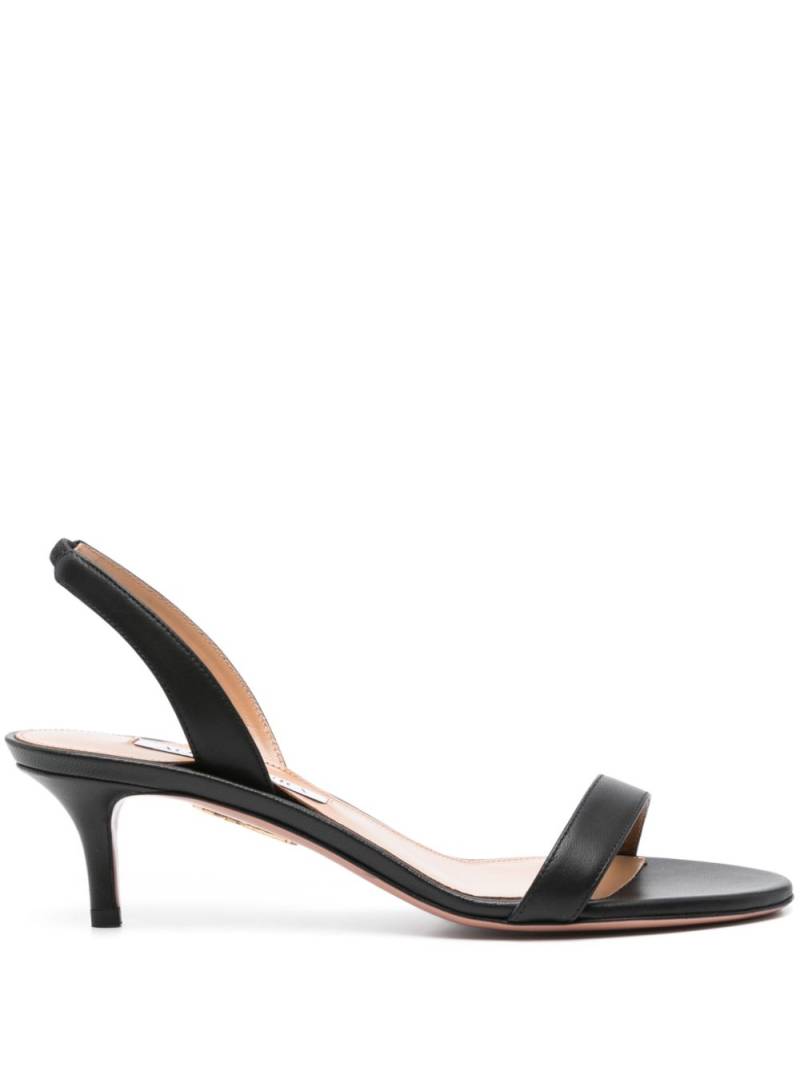 Aquazzura So Nude 50mm leather sandals - Black von Aquazzura