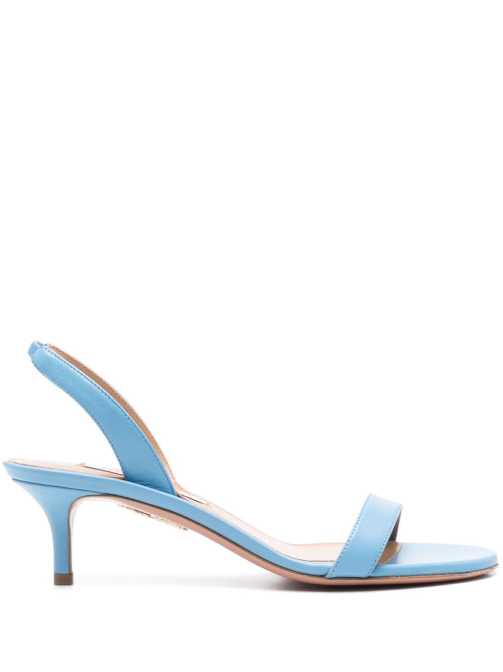 Aquazzura So Nude 50mm leather sandals - Blue von Aquazzura