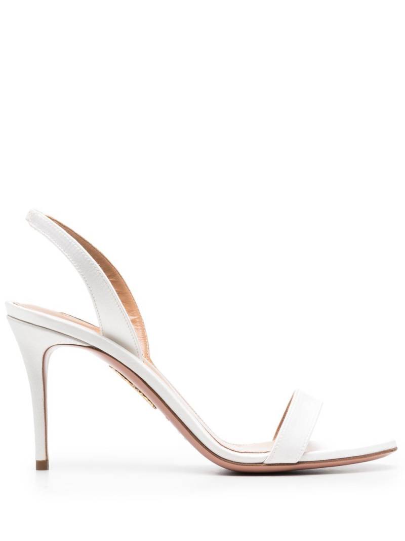 Aquazzura So Nude 85mm sandals - White von Aquazzura