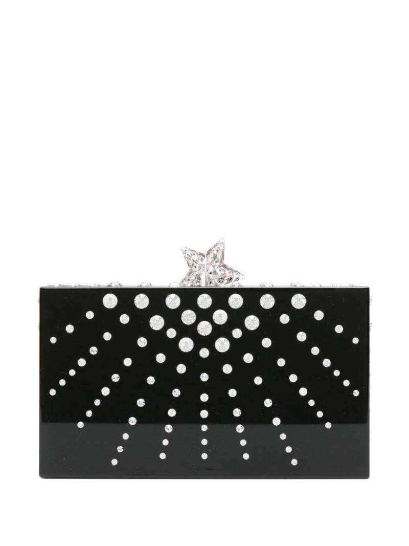 Aquazzura Starlight crystal-embellished clutch - Black von Aquazzura