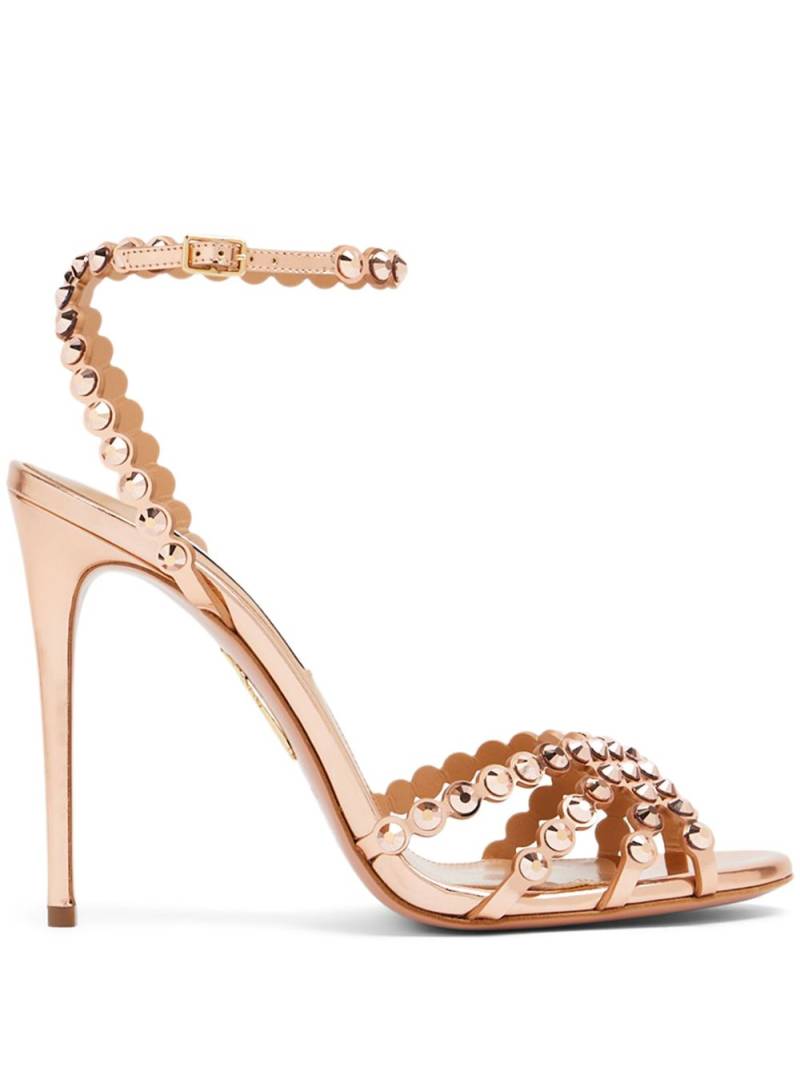 Aquazzura Tequila 105mm leather sandals - Neutrals von Aquazzura