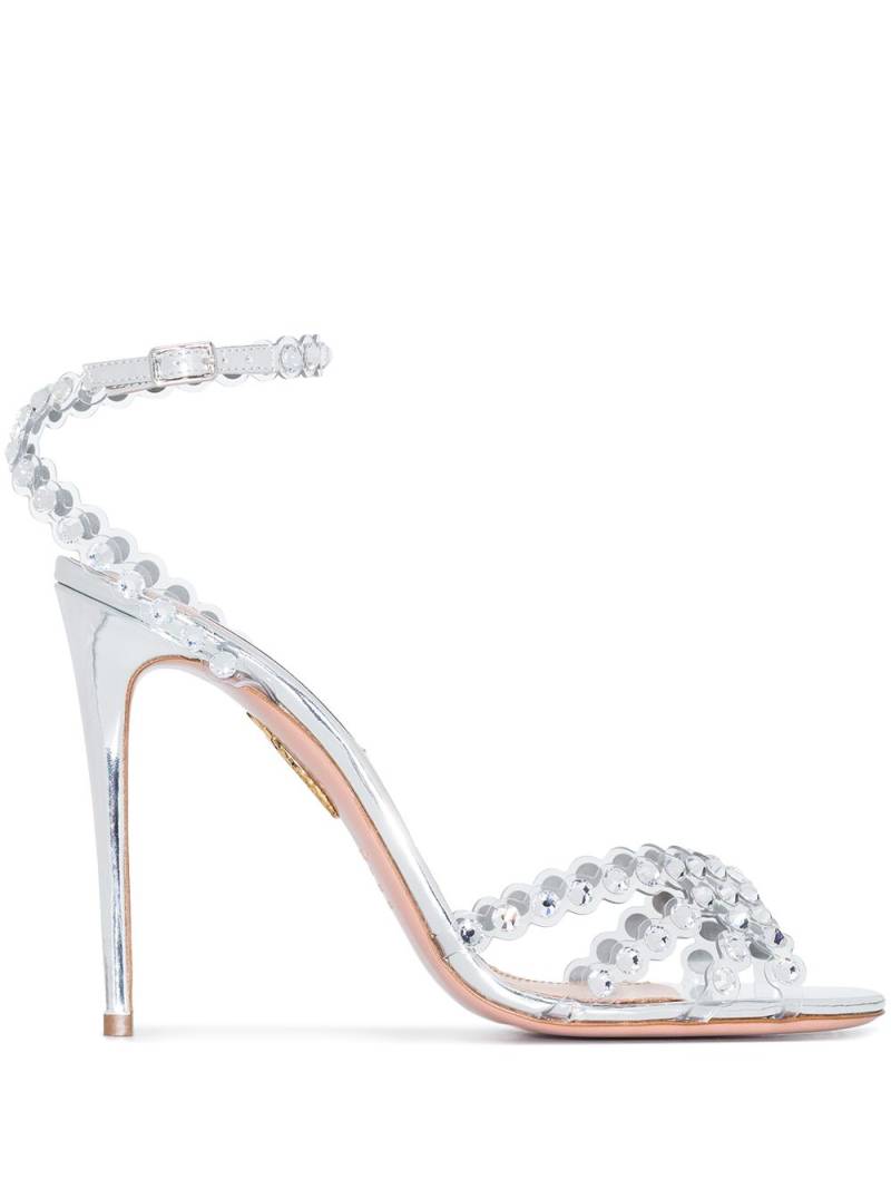 Aquazzura Tequilla 105mm sandal - Silver von Aquazzura