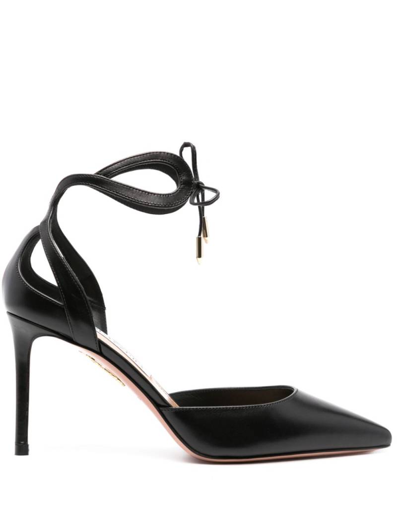 Aquazzura Tessa 105mm leather pumps - Black von Aquazzura