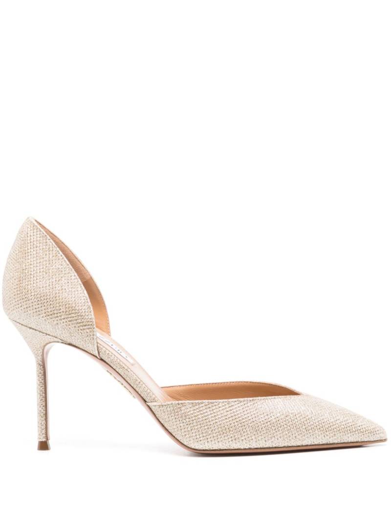 Aquazzura Uptown 85mm pumps - Gold von Aquazzura