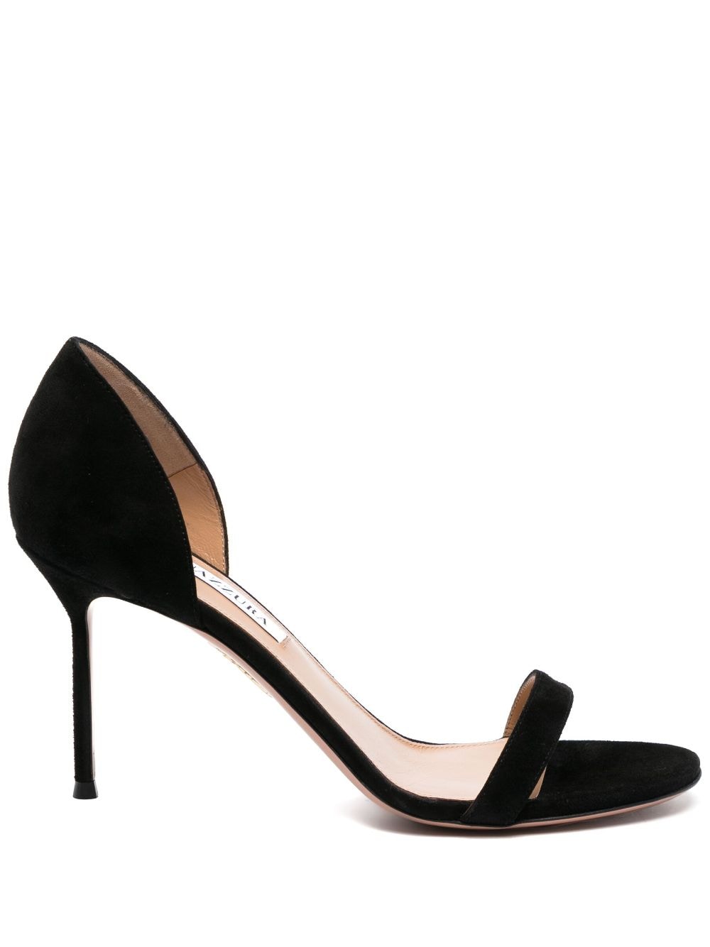 Aquazzura Uptown 85mm suede sandals - Black von Aquazzura