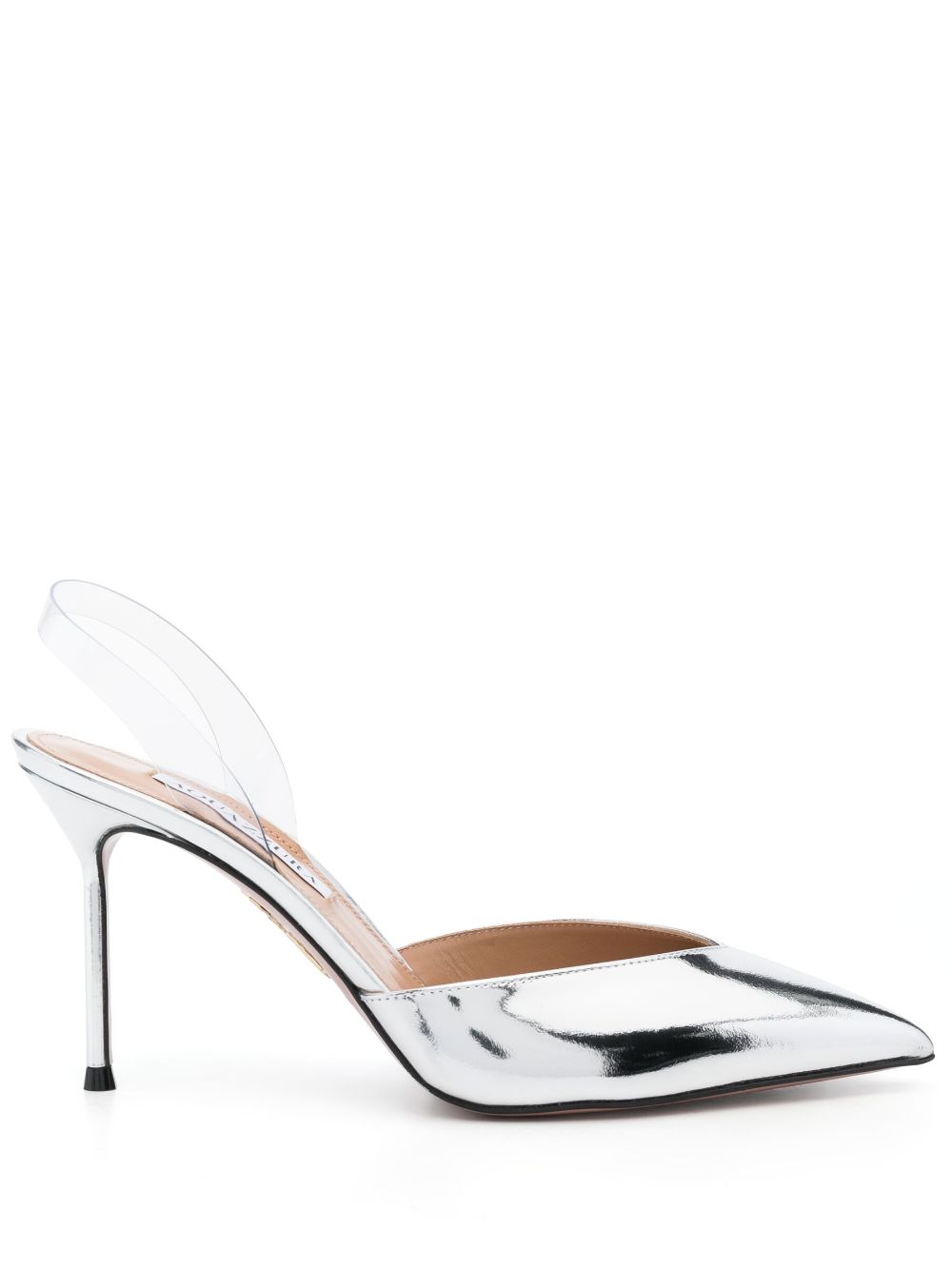 Aquazzura V Plexi 90mm slingback pumps - Silver von Aquazzura