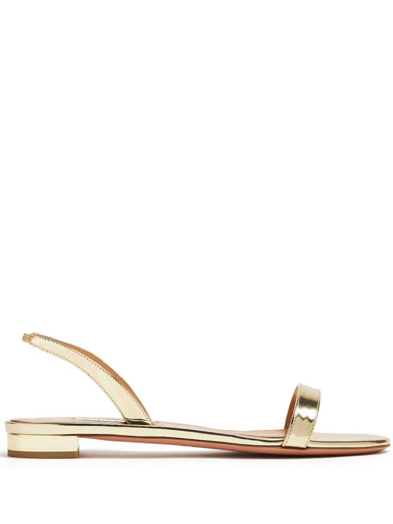 Aquazzura metallic leather sandals - Gold von Aquazzura