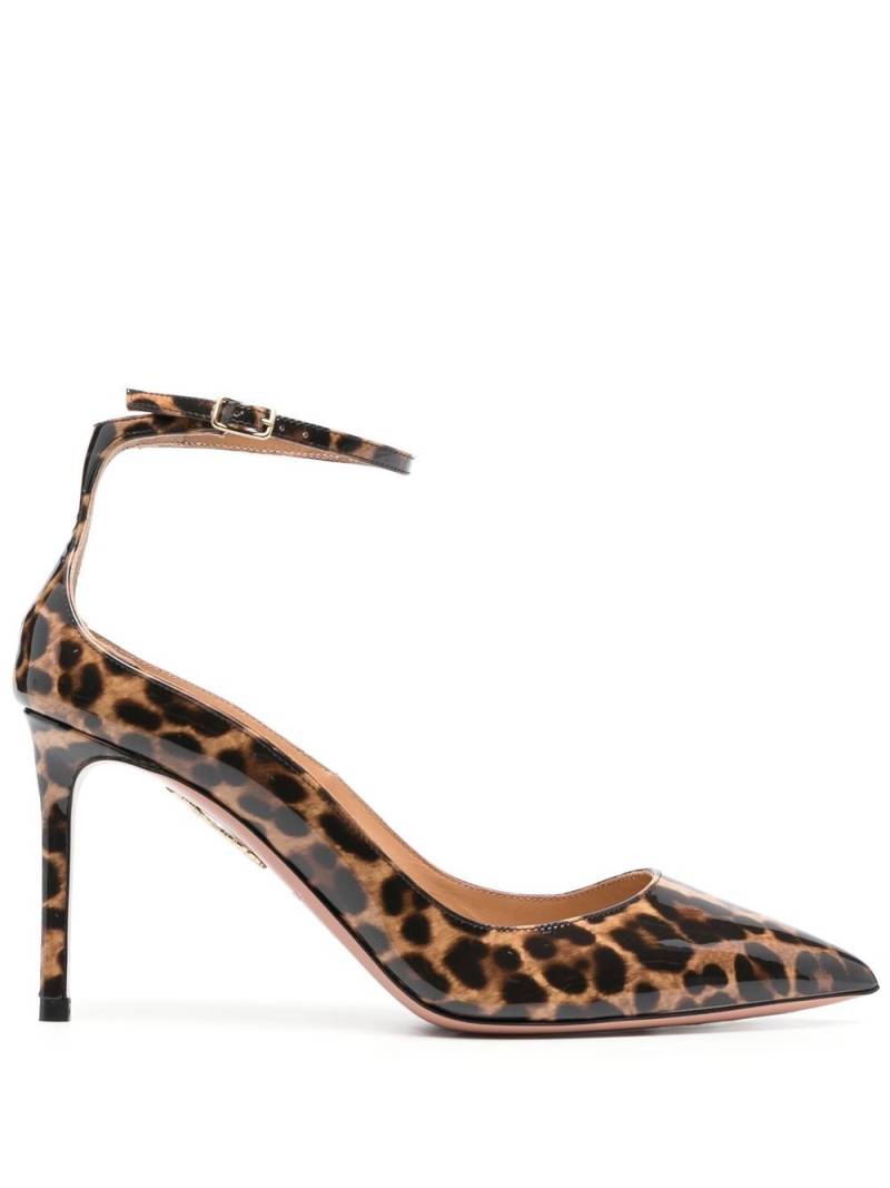 Aquazzura mid-heel leopard-print pumps - Brown von Aquazzura