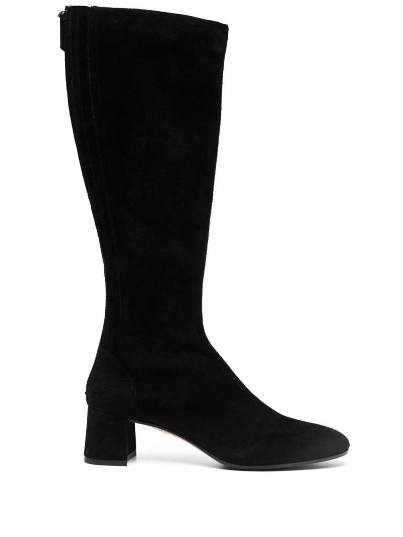 Aquazzura round-toe knee-length boots - Black von Aquazzura