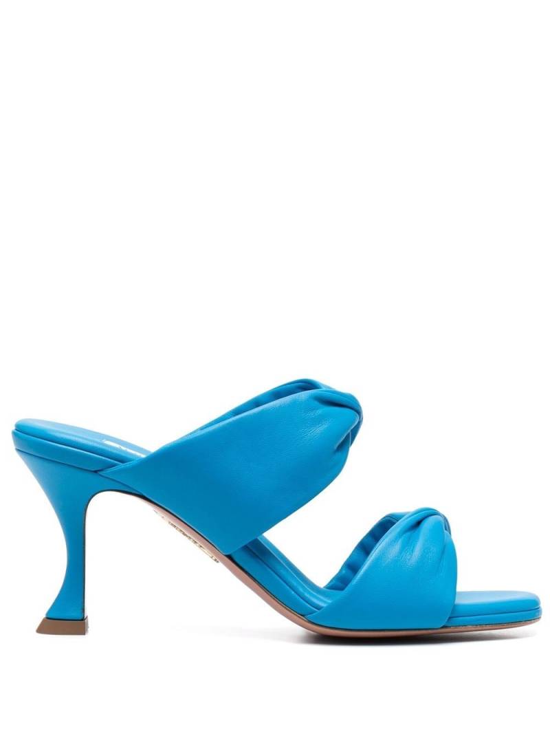 Aquazzura twist-detail leather sandals - Blue von Aquazzura