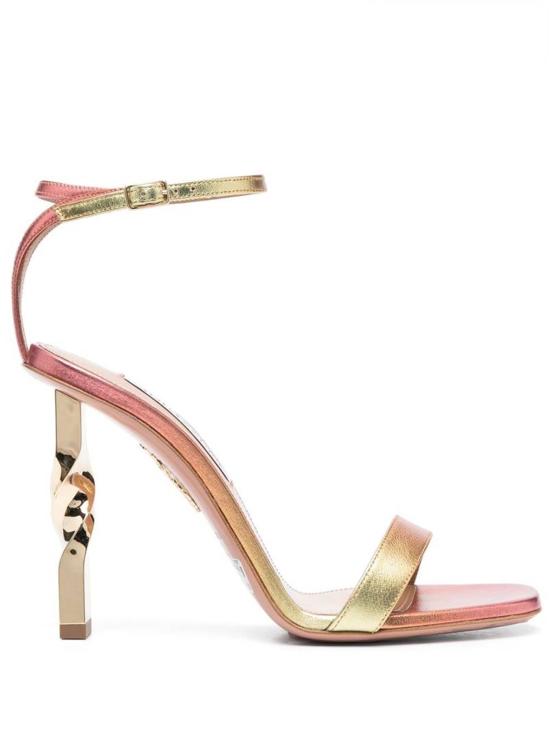 Aquazzura twist-heel open-toe sandals - Pink von Aquazzura