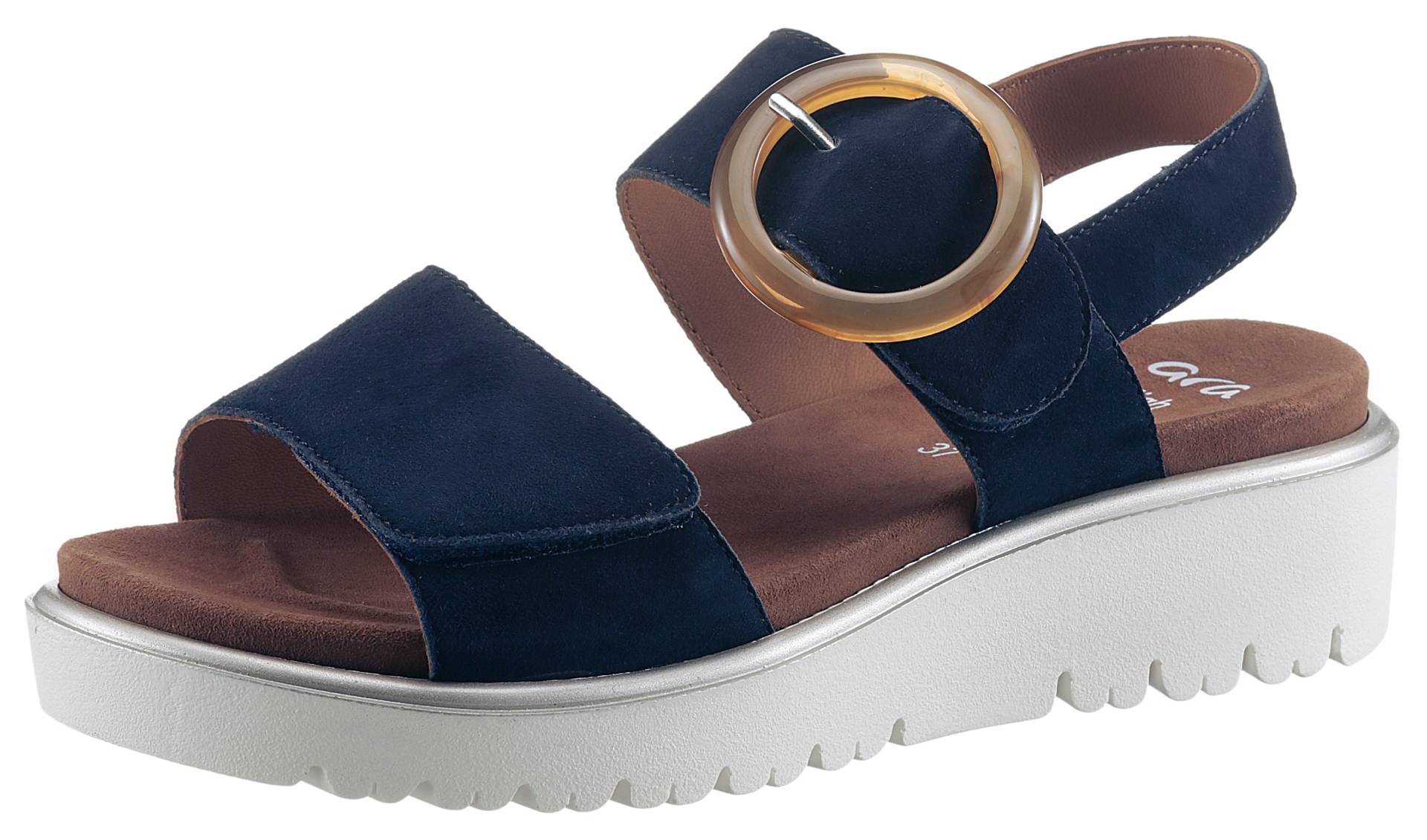 Ara Plateausandaletten »BILBAO«, Sommerschuh, Sandale, Plateauabsatz, mit Wechselfussbett, G-Weite Ara Plateausandaletten »BILBAO«, Sommerschuh, Sandale, Plateauabsatz, mit Wechselfussbett, G-Weite von Ara