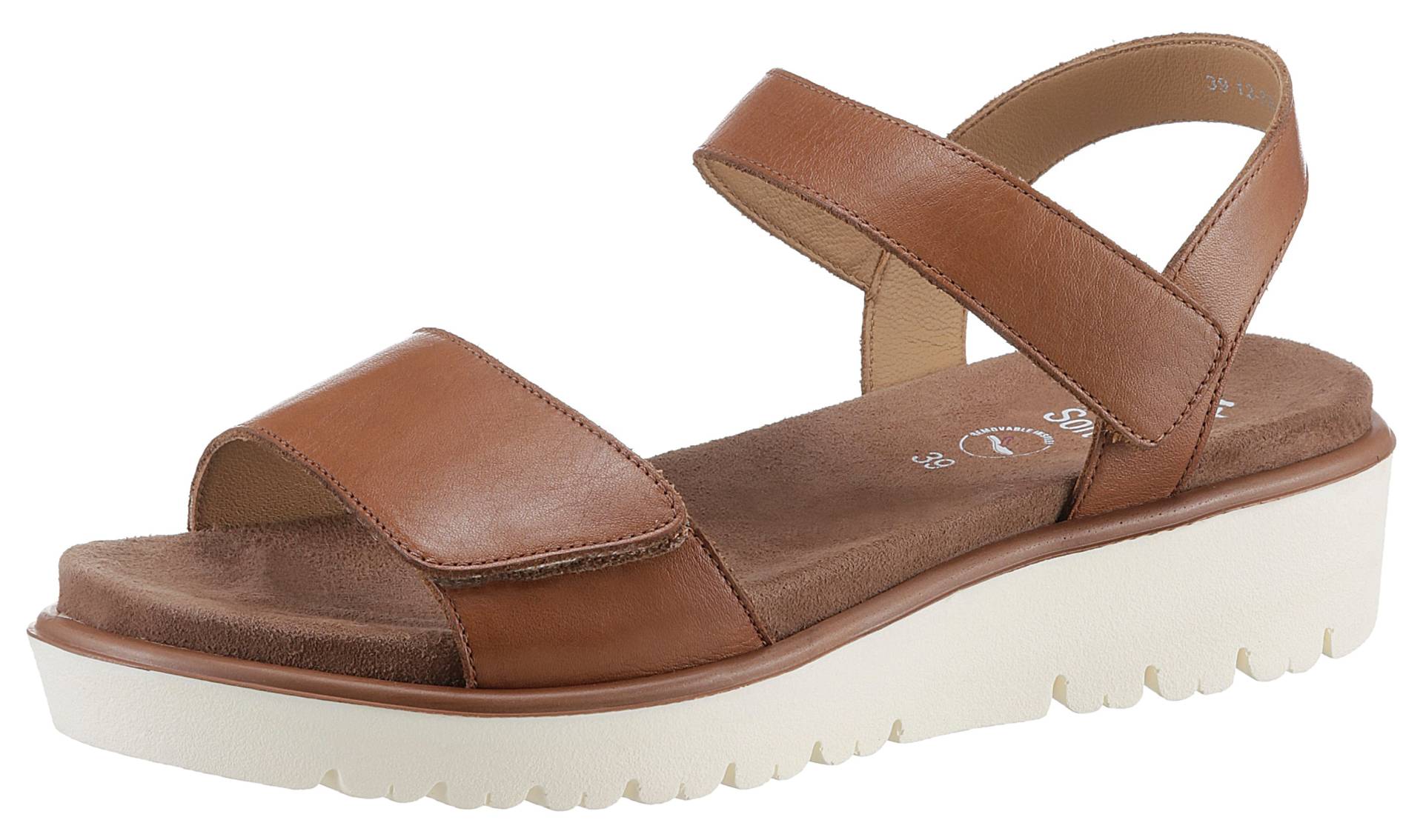 Ara Sandalette »BILBAO«, Sommerschuh, Sandale, Keilabsatz, Klett, Weite G (weit) von Ara