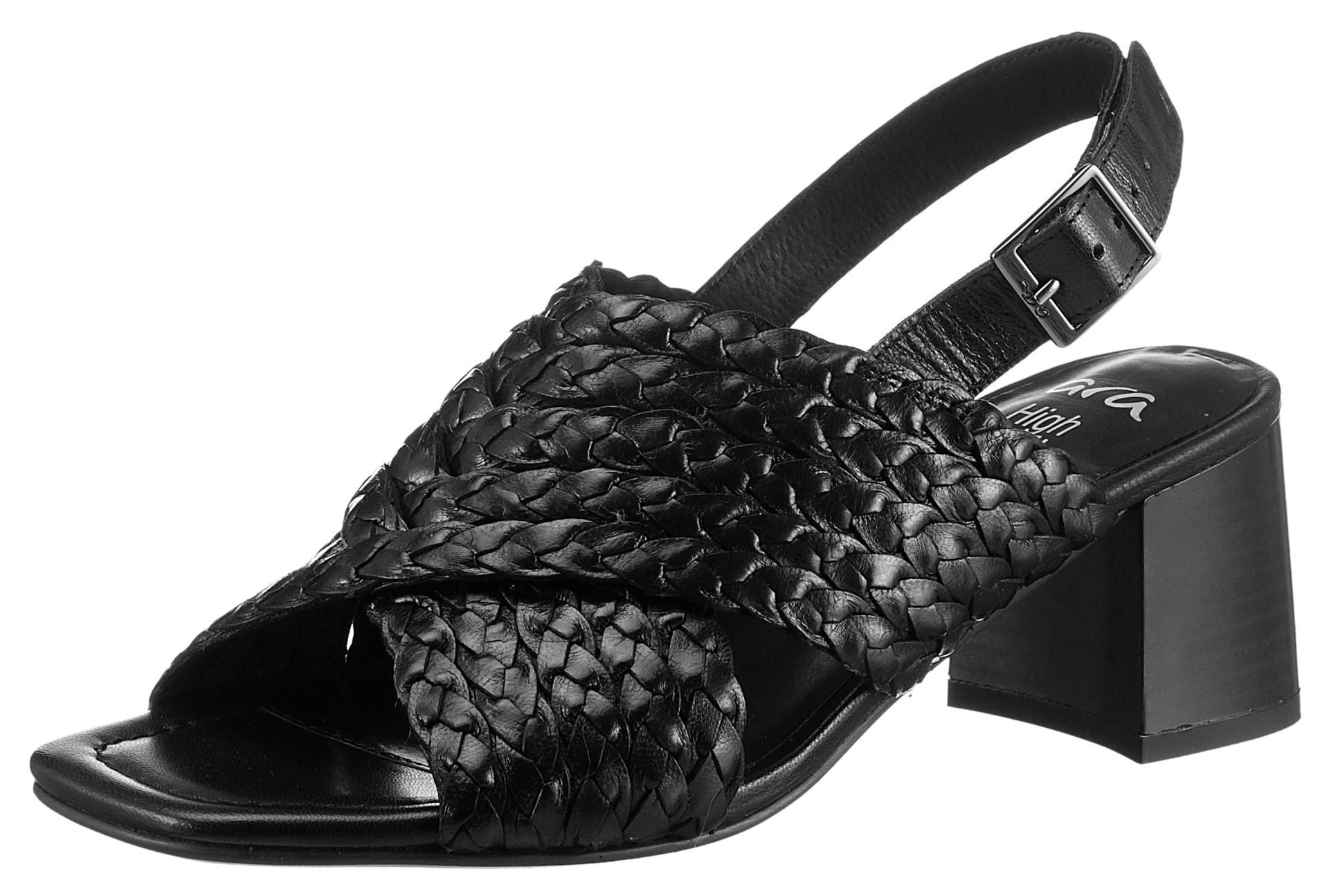 Ara Sandalette »BRIGHTON«, Sommerschuh, Sandale, Blockabsatz, in Flecht-Optik, Bequemweite G Ara Sandalette »BRIGHTON«, Sommerschuh, Sandale, Blockabsatz, in Flecht-Optik, Bequemweite G von Ara