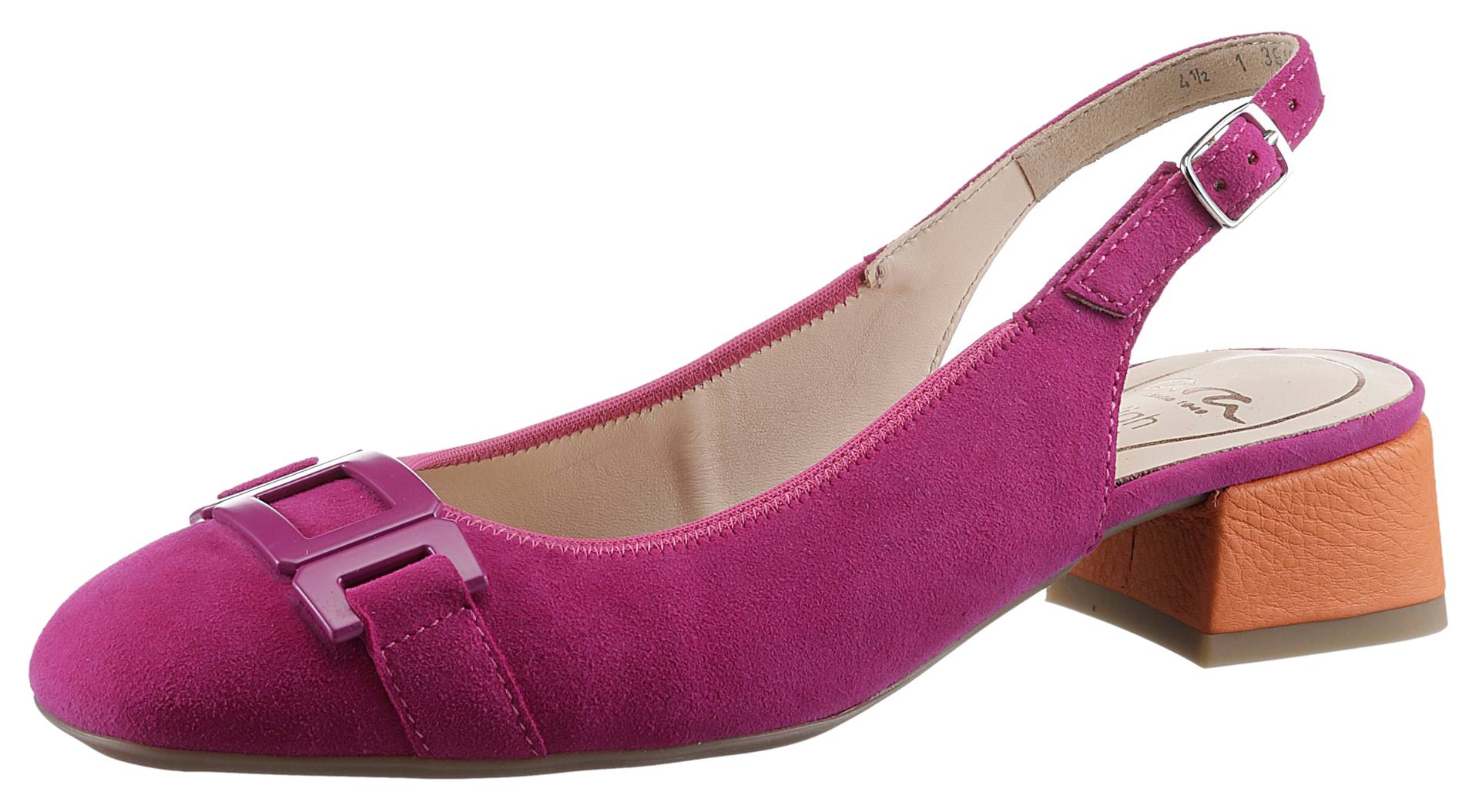 Ara Slingpumps »GRAZ«, Abendschuh, Sommerschuh, Blockabsatz, in abgerundeter Form Ara Slingpumps »GRAZ«, Abendschuh, Sommerschuh, Blockabsatz, in abgerundeter Form von Ara