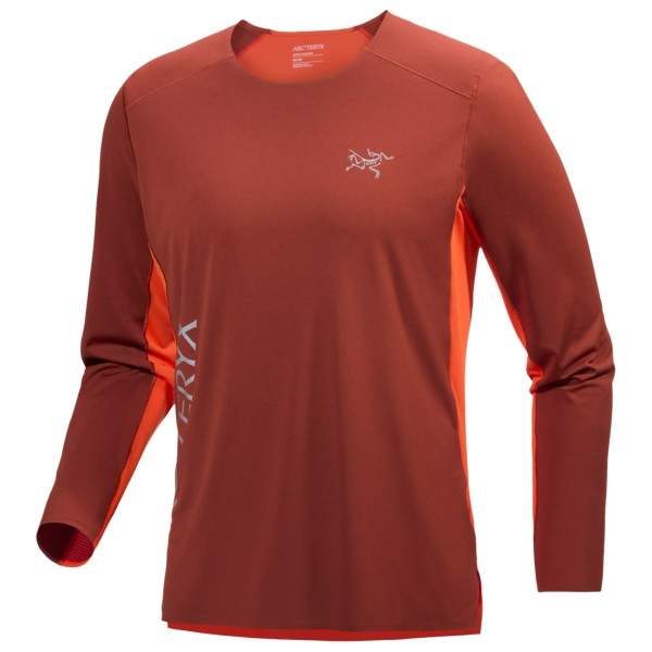 Arc'teryx - Norvan Downword Logo L/S - Laufshirt Gr L rot von Arc'teryx