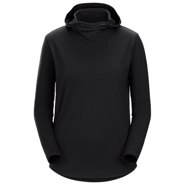 Arc'teryx - Women's Lana Wool Hoody - Merinoshirt Gr L schwarz von Arc'teryx