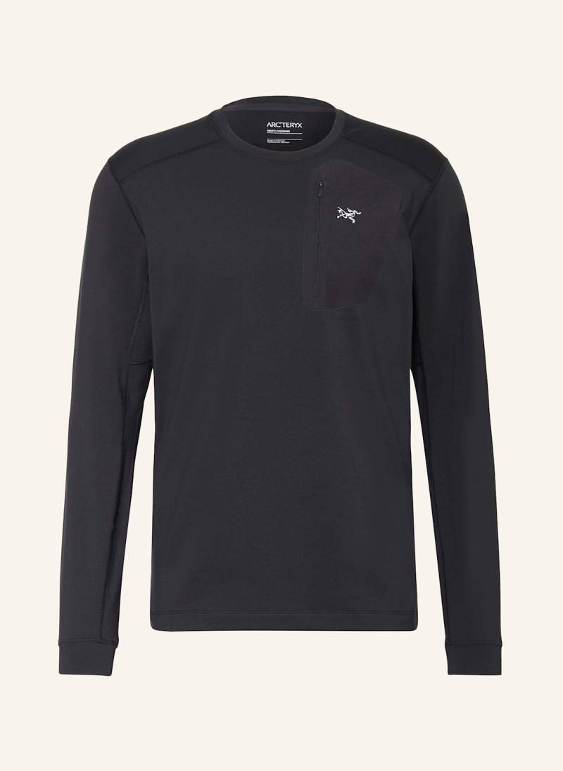 Arc'teryx Longsleeve Rho schwarz von Arcteryx