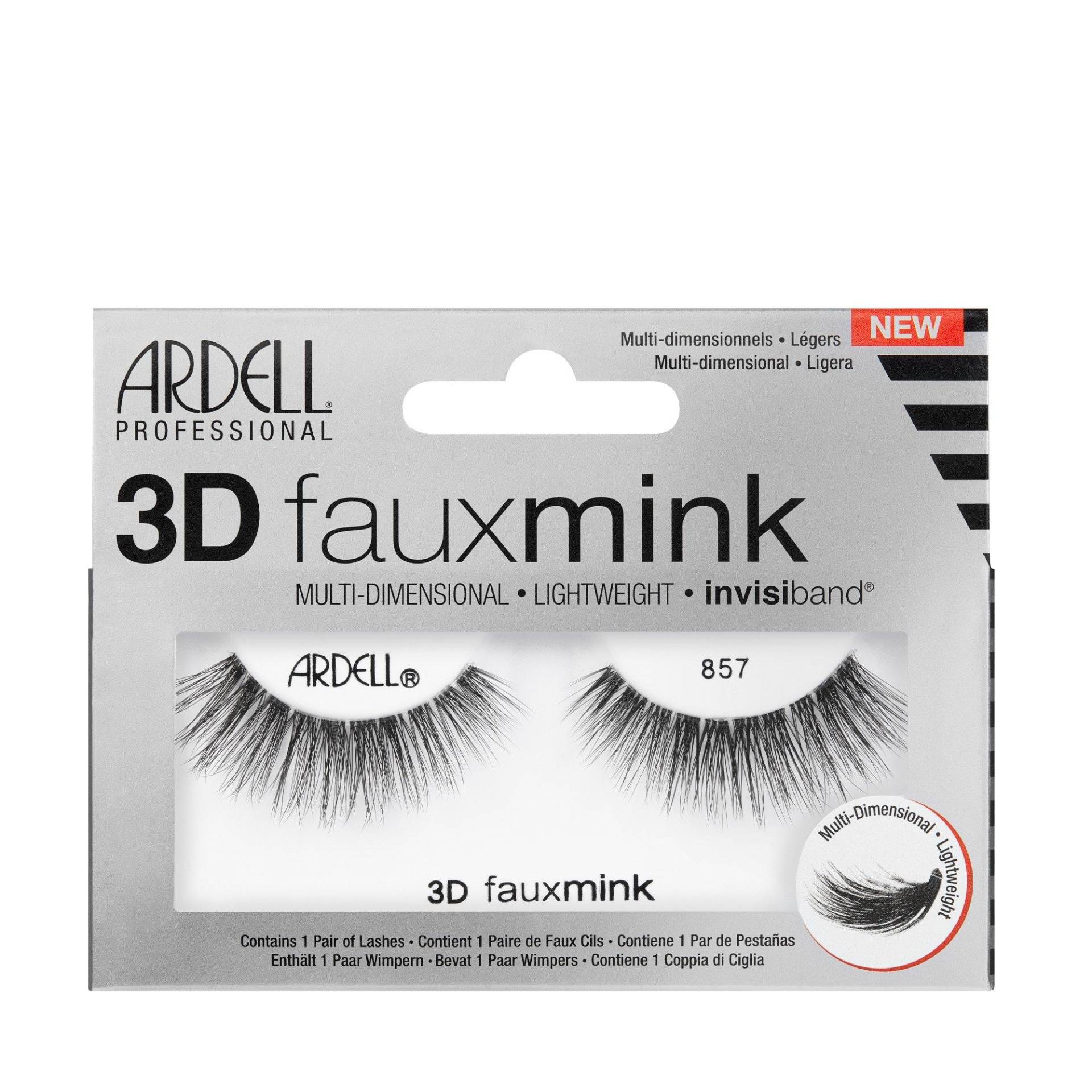 3d Faux Mink Künstliche Wimpern Damen Schwarz 3D Faux Mink 857 von ARDELL