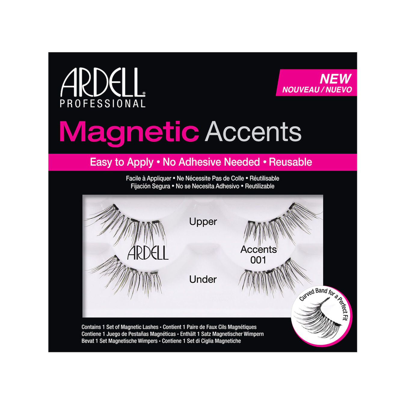 Ardell Magnetic Strip Lash Accent 001 1ST von Ardell