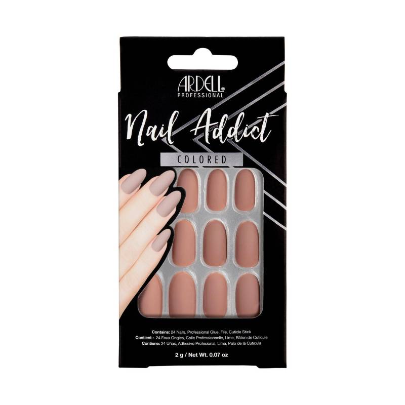 Nail Addict Barely There Nude, Künstliche Fingernägel Damen Braun von ARDELL